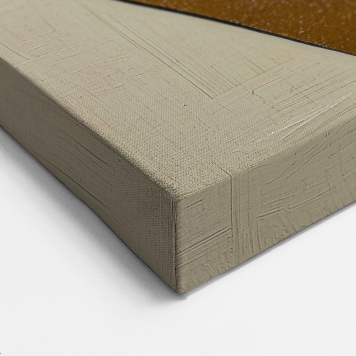 Abstract Geometric Paintings - Bold Modern Shapes with Gold Accents