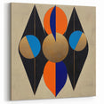 Geometric Wall Art Prints - Bold Abstract Design with Gold Highlights