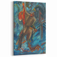 Expressionism Wall Art - Hunter with a Fox by Arnold Peter Weisz