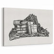 Expressionist Art - Stack of Books and Stationery by Leo Gestel