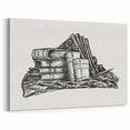 Expressionist Art - Stack of Books and Stationery by Leo Gestel
