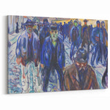 Expressionist Art - Workers on Their Way Home by Edvard Munch