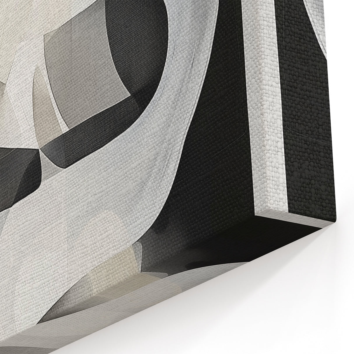 Contemporary Abstract Canvas - Geometric Wall Art in Neutral Shades