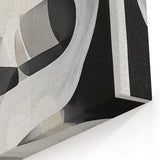 Contemporary Abstract Canvas - Geometric Wall Art in Neutral Shades