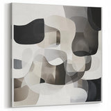 Geometric Abstract Wall Art - Contemporary Geometric Patterns in Black