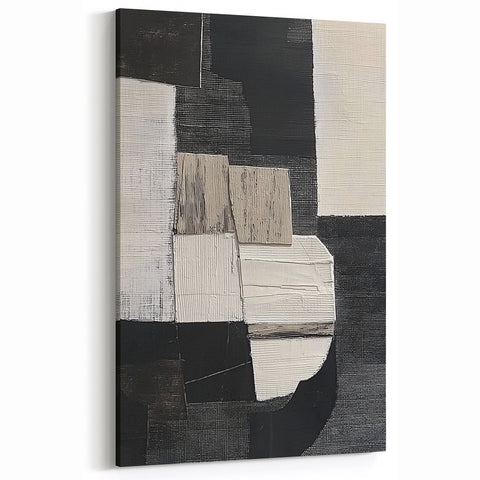 Geometric Abstract Wall Art - Contemporary Art in Neutral Shades