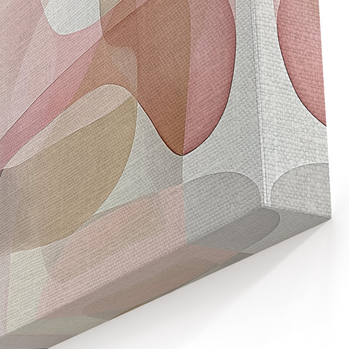 Contemporary Abstract Canvas - Geometric Wall Art in Earthy Tones