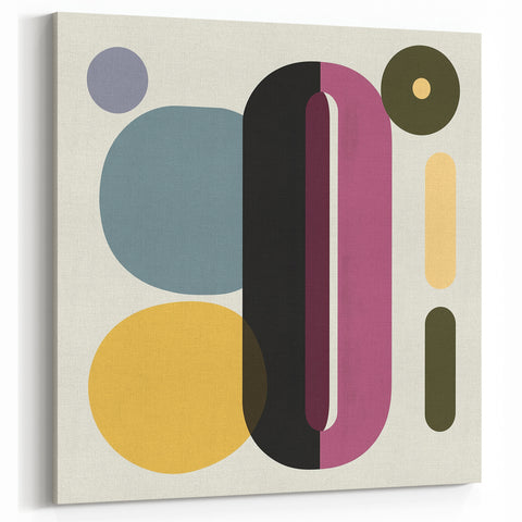 Modern Geometric Art Prints - Vibrant Abstract Wall Art in Bold Tones