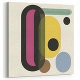 Geometric Art Decor - Bold Abstract Wall Art with Vibrant Shapes
