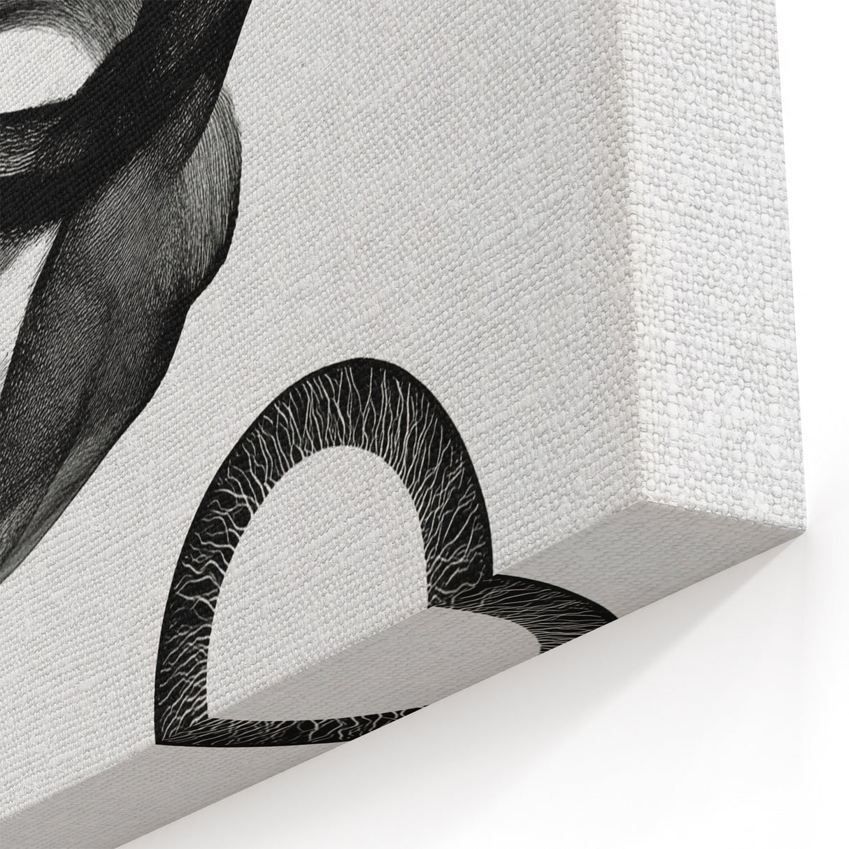 Modern Geometric Wall Art - Abstract Black and White Minimalist Design