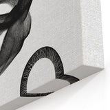 Modern Geometric Wall Art - Abstract Black and White Minimalist Design