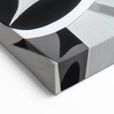 Modern Geometric Art Prints - Abstract Black and White Wall Art