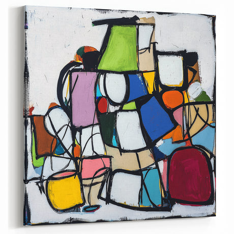 Abstract Geometric Paintings - Colorful Modern Art with Bold Shapes