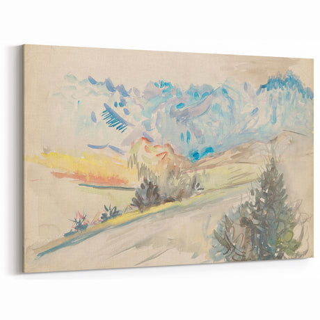 Light Expressionist Landscape - Abstract Watercolor Wall Art Decor