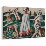 Max Beckmann's Expressionist Beach Scene - Vibrant Wall Art Decor