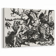 Franz Marc's Lion Hunt (1913) - Bold Black & White Expressionist Art