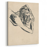 Lost in Thought - Minimalist Expressionist Sketch Wall Art
