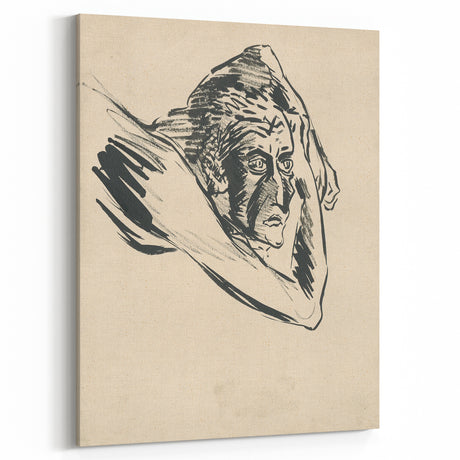 Lost in Thought - Minimalist Expressionist Sketch Wall Art