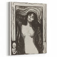 Edvard Munch's Madonna - Iconic Black and White Expressionist Print
