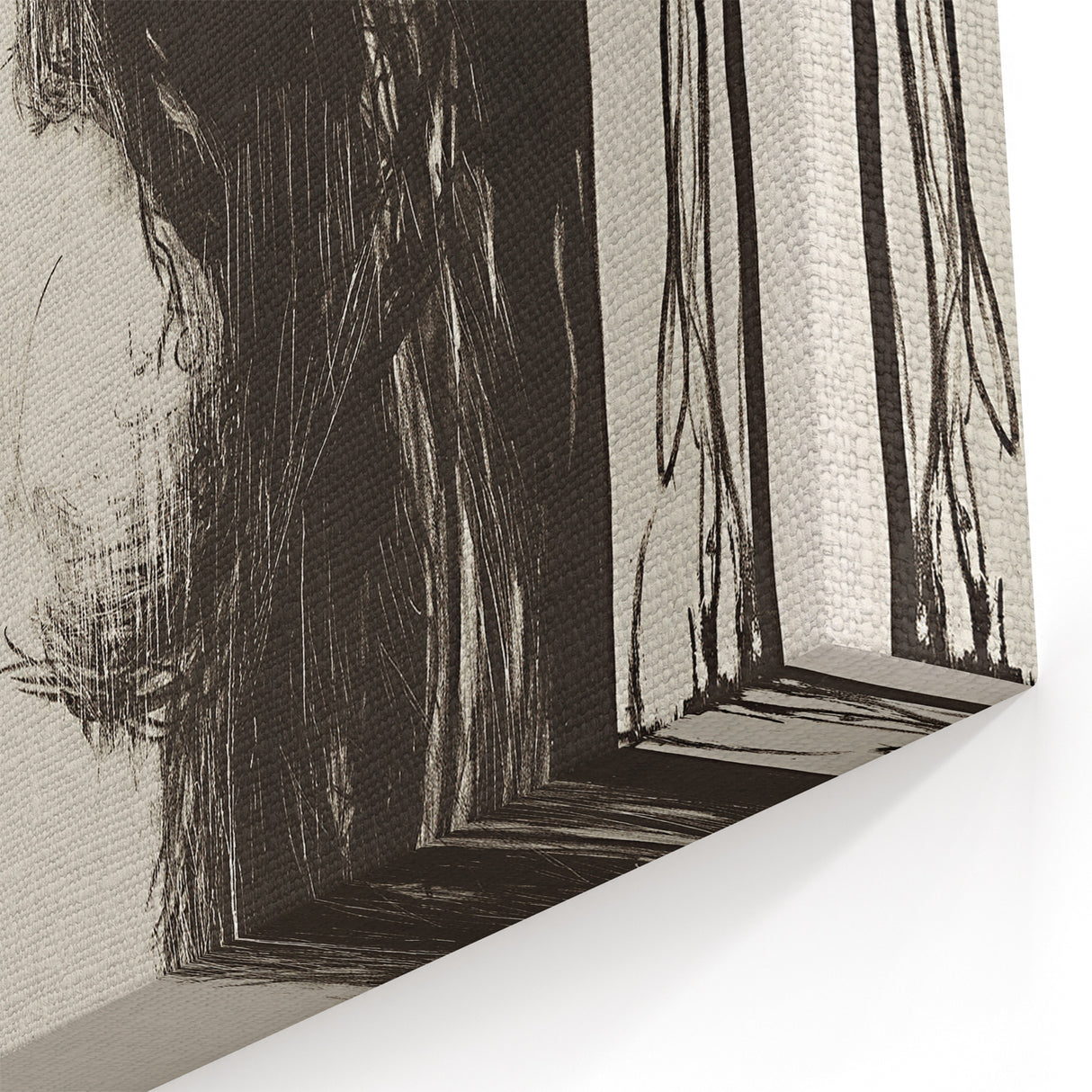 Edvard Munch's Madonna - Iconic Black and White Expressionist Print
