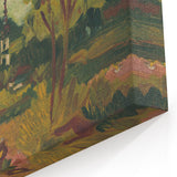 Expressionist Landscape with Church - Vibrant Nature-Inspired Wall Art