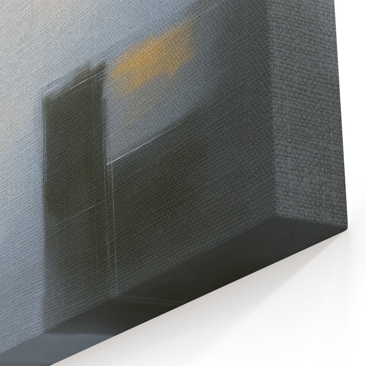 Modern Geometric Wall Art - Muted Gray and Gold Abstract Patterns