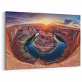 Scenic Canyon Art - Radiant Sunset Nature Landscape Canvas Prints