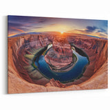 Scenic Canyon Art - Radiant Sunset Nature Landscape Canvas Prints