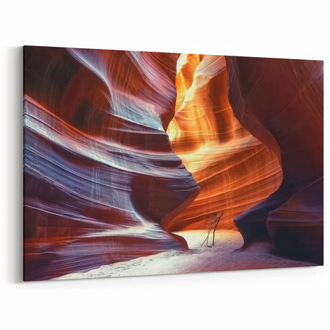 Abstract Canyon Wall Art - Vibrant Sandstone Nature Canvas Prints