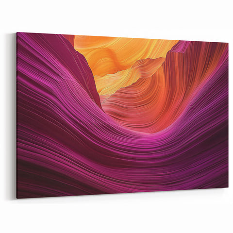 Radiant Canyon Flow Art - Bold Abstract Sandstone Canvas Prints