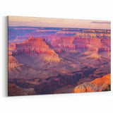 Grand Canyon Sunset Art - Majestic Canyon Landscape Canvas Prints