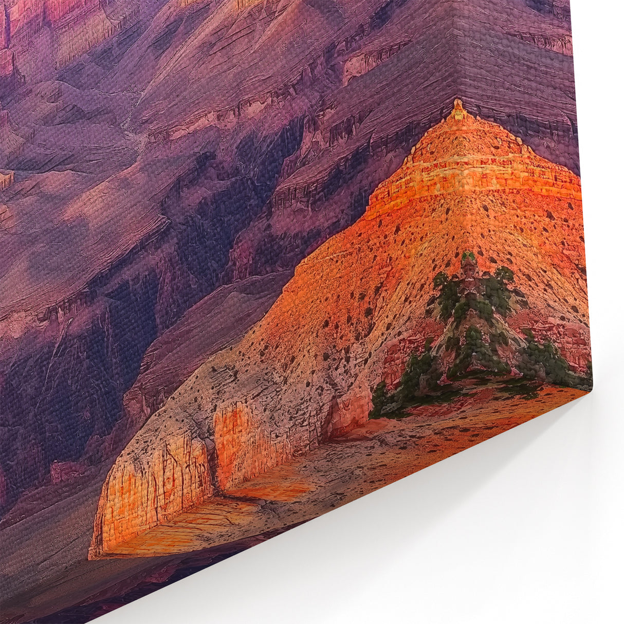 Grand Canyon Sunset Art - Majestic Canyon Landscape Canvas Prints