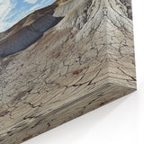Desert Canyon Landscape Art - Blue Sky and Cracked Earth Canvas Prints