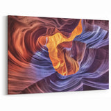 Illuminated Canyon Art - Vibrant Abstract Sandstone Canvas Prints