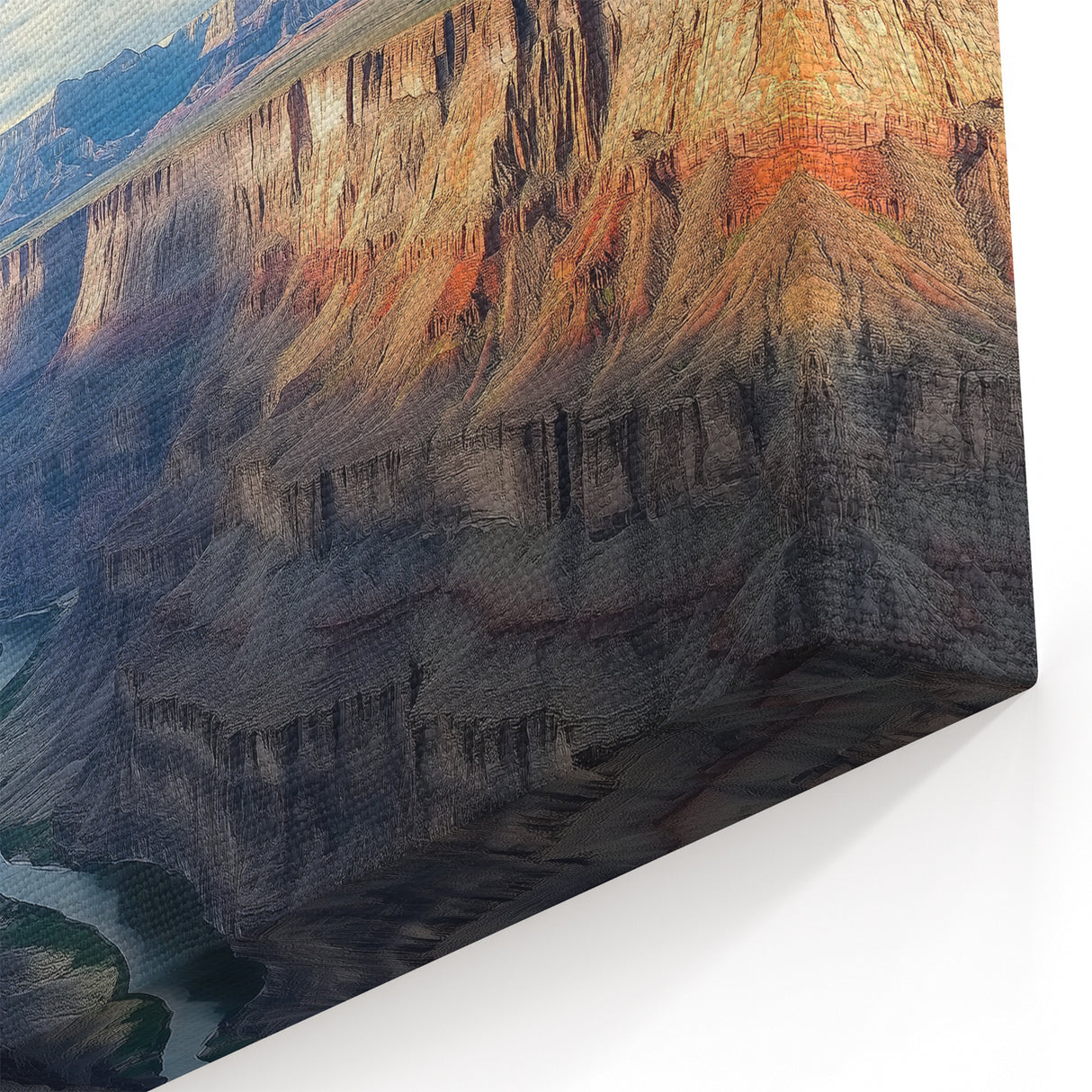 Canyon Vista Art - Stunning Grand Canyon River Landscape Canvas Prints