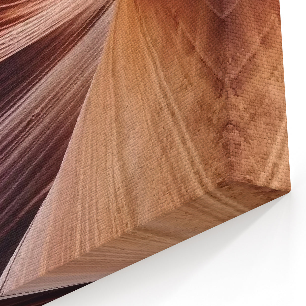 Golden Canyon Flow Art - Radiant Sandstone Abstract Canvas Prints