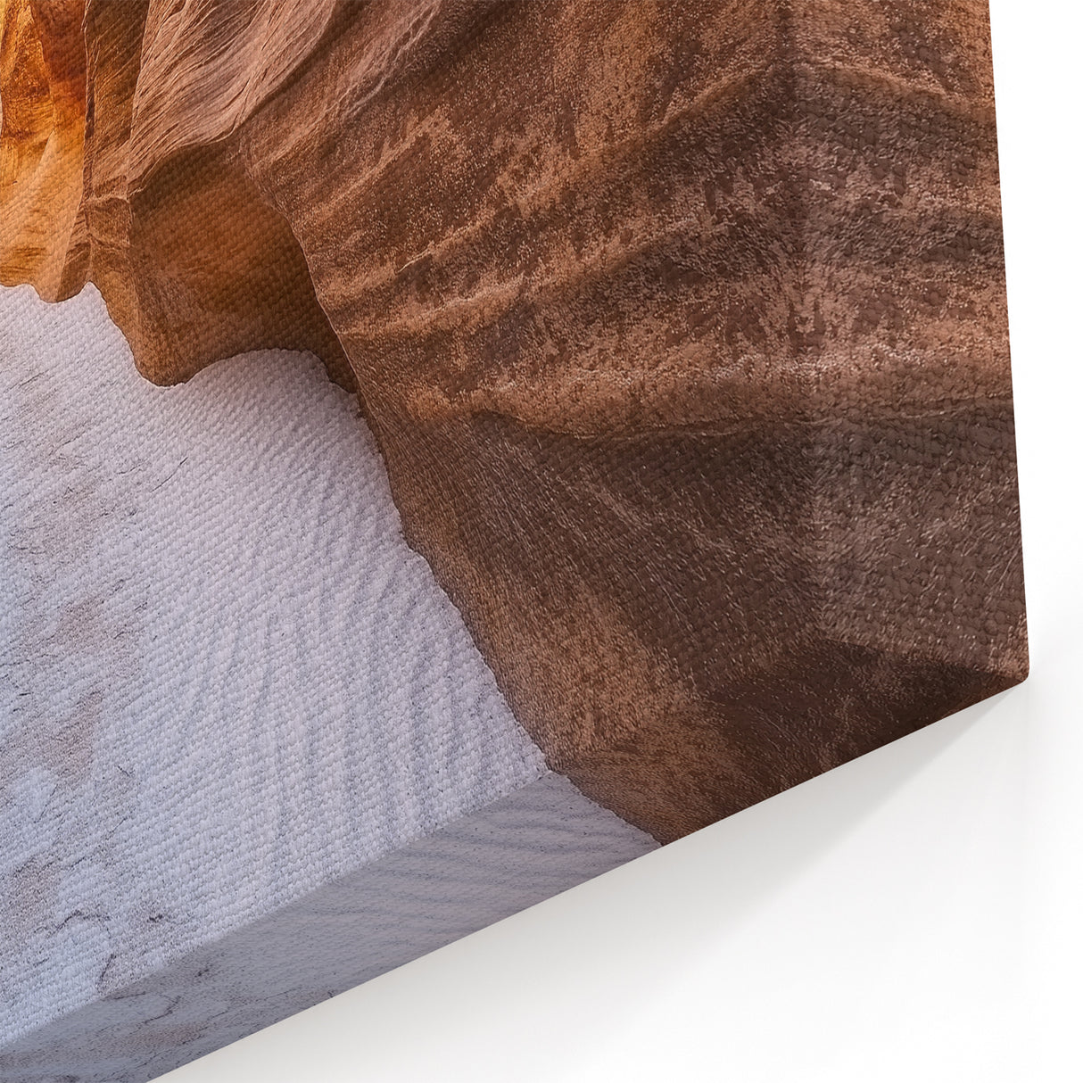 Narrow Canyon Path Art - Serene Sandstone Landscape Canvas Prints