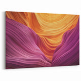 Radiant Canyon Waves Art - Bold Abstract Sandstone Canvas Prints