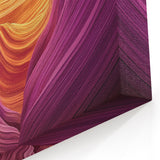 Radiant Canyon Waves Art - Bold Abstract Sandstone Canvas Prints