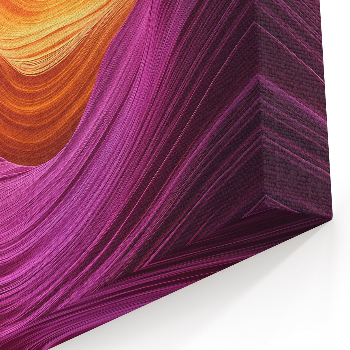 Fiery Canyon Flow Art - Bold Abstract Sandstone Canvas Prints