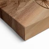 Desert Caravan Canyon Art - Serene Sandstone Canvas Prints