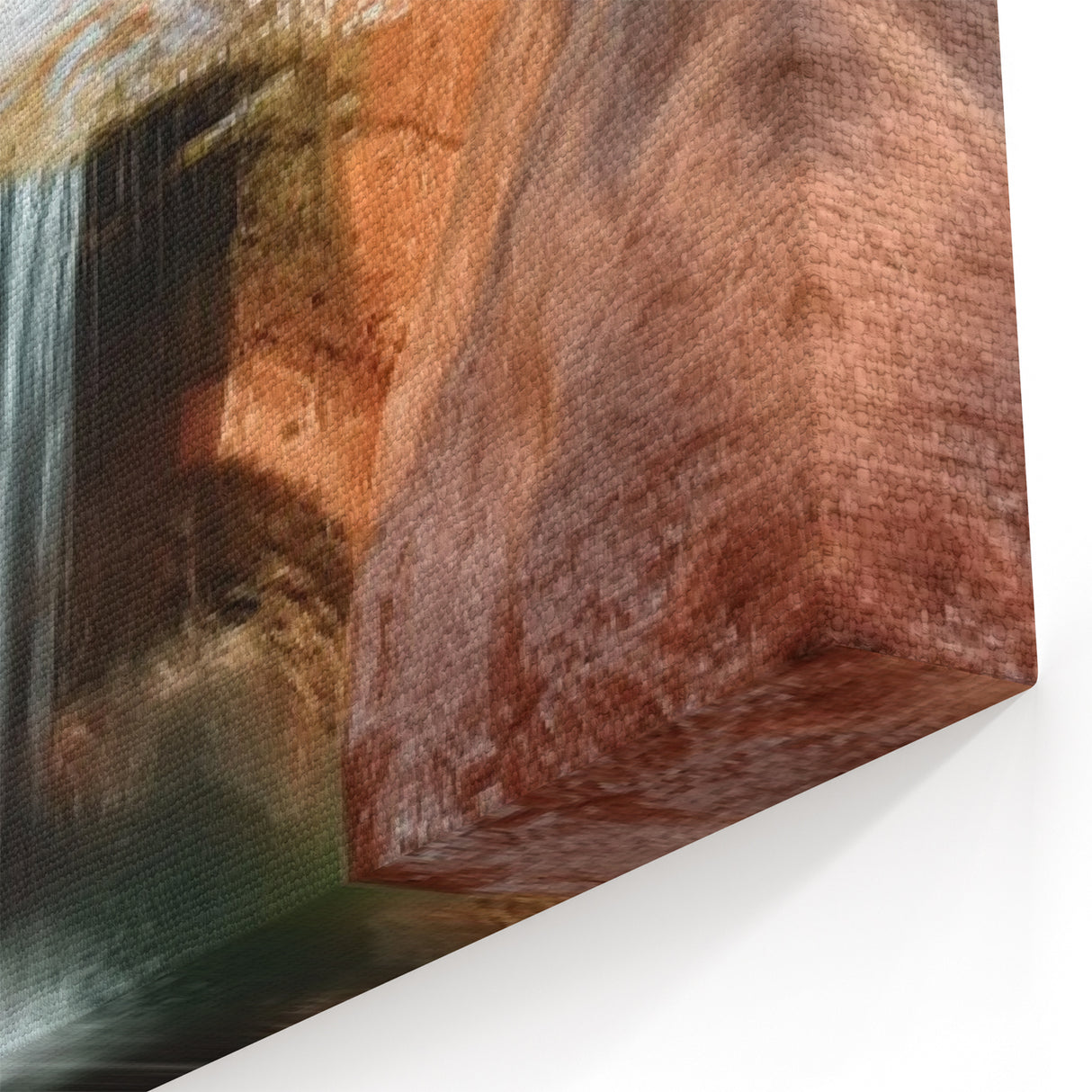 Tranquil Canyon Waterfall Art - Nature-Inspired Scenic Canvas Prints