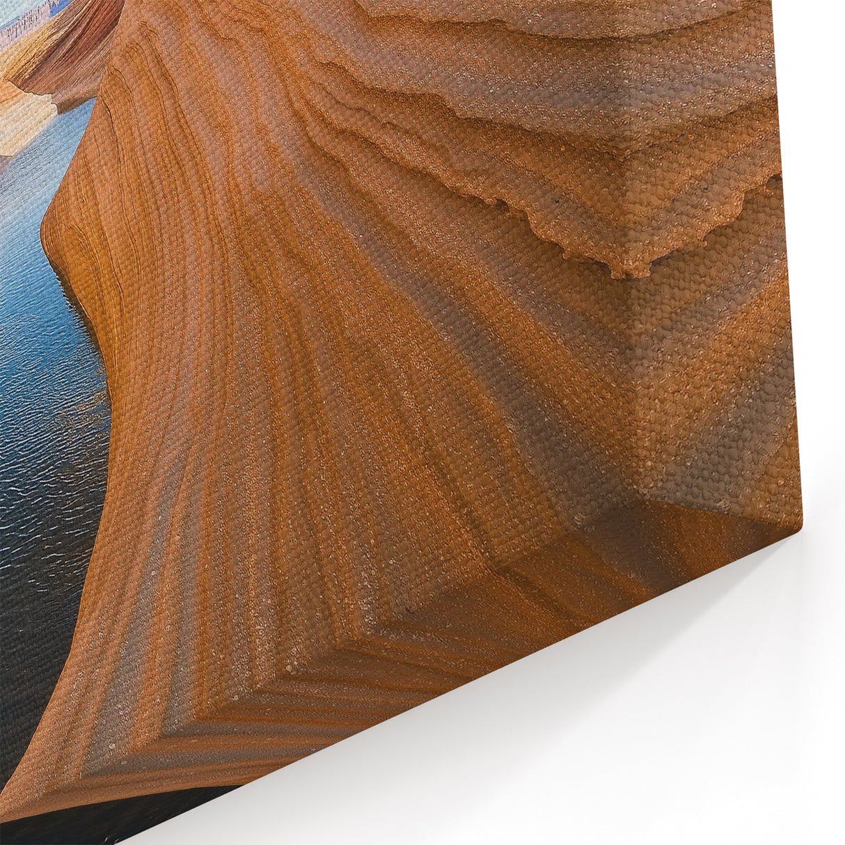 Ripple Canyon Reflection Art - Tranquil Sandstone Canvas Decor