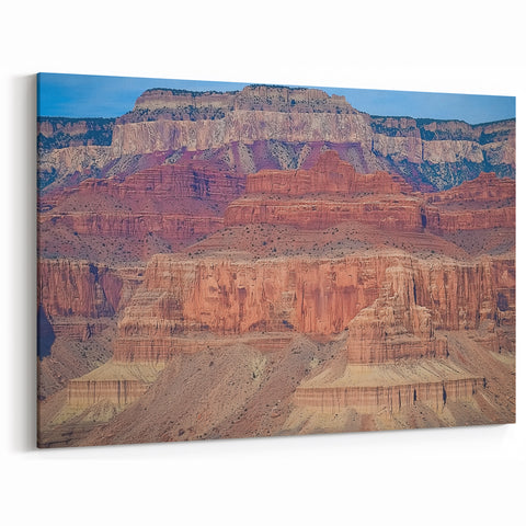 Layered Desert Canyon - Nature Canyon Wall Art for Tranquility