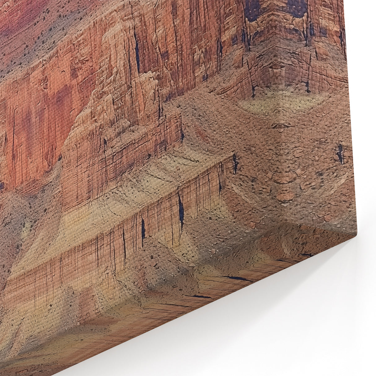 Layered Desert Canyon - Nature Canyon Wall Art for Tranquility