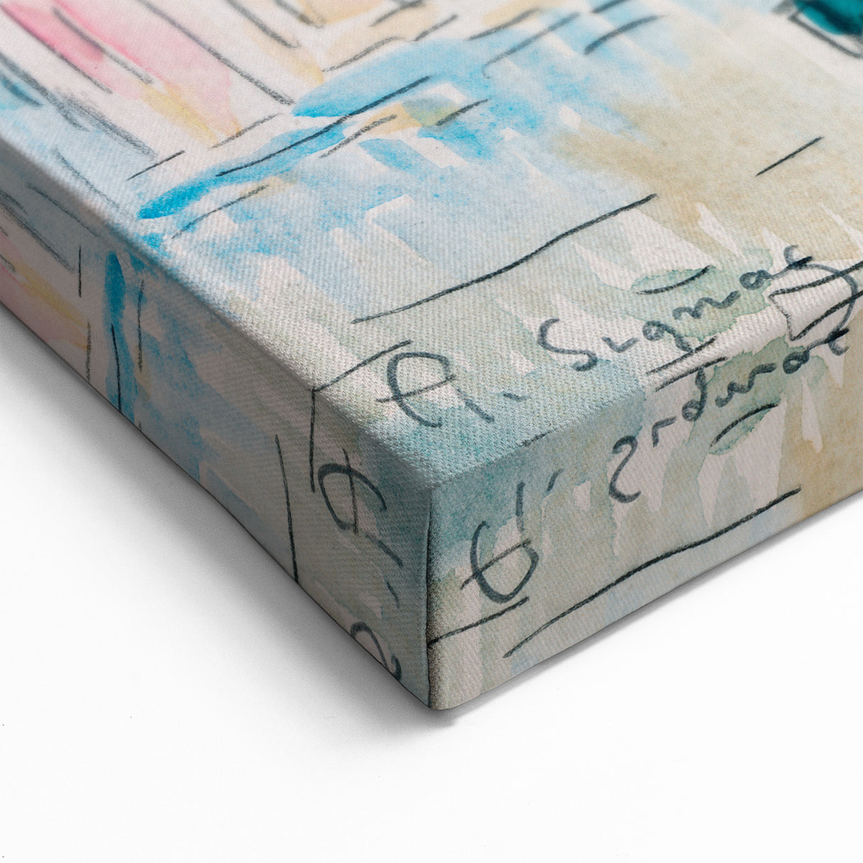 Modern Wall Art: Abstract Harbor Scene with Vibrant Colors
