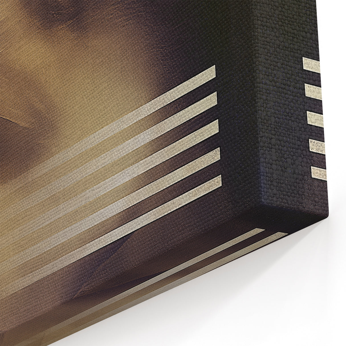 Modern Geometric Wall Art - Abstract Striped Design in Neutral Tones
