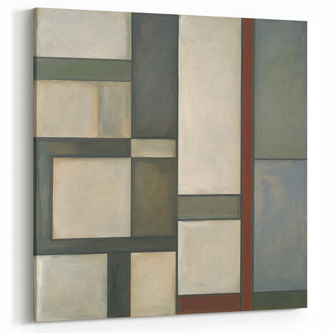 Contemporary Abstract Canvas - Neutral Geometric Patterns for Wall Decor