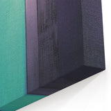 Abstract Geometric Wall Art - Teal and Violet Modern Artwork for Homes