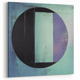 Modern Geometric Wall Art - Teal and Violet Abstract Circle Design